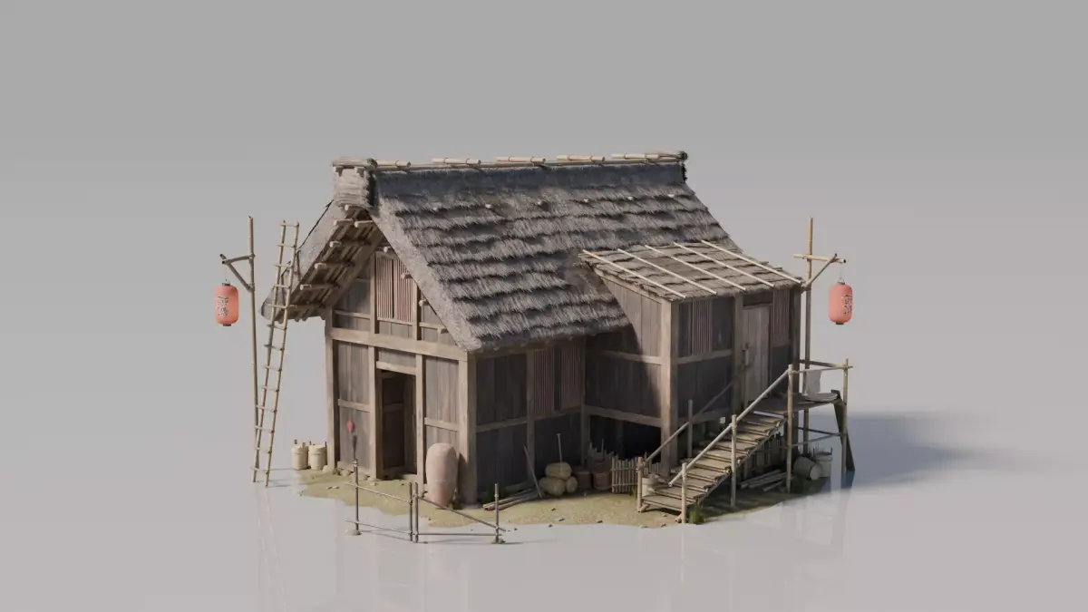 Traditional Japanese House 19 3D model
