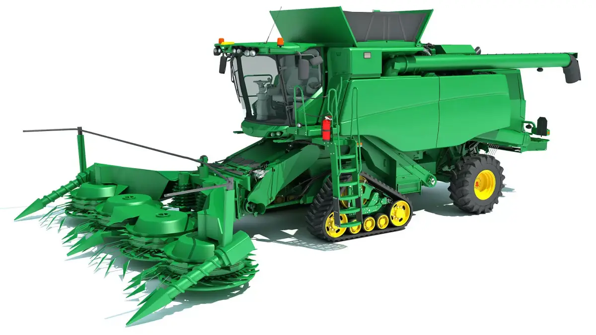 Tracked Combine Harvester 3D model