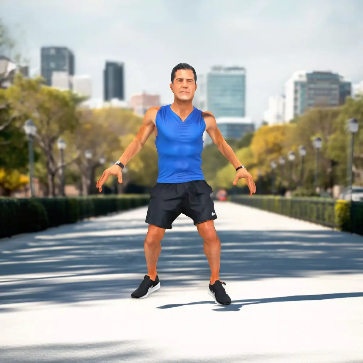 Energetic Athlete model pack Low-poly 3D model