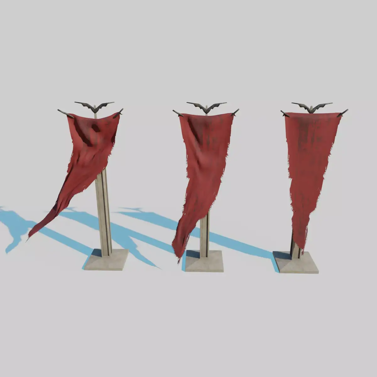 Dark Fantasy Banner 3D model