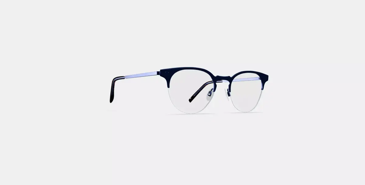 Symonds Eyeglasses in Brushed Navy 3D model buy