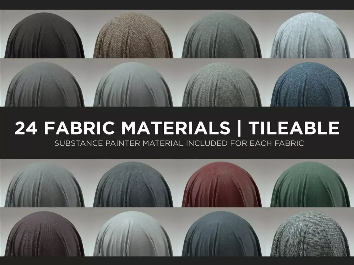 24 Fabric Materials - Part 1 Texture
