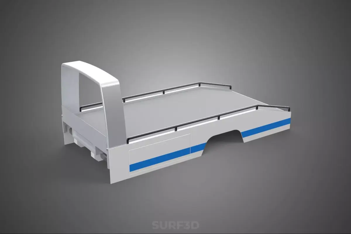BODY BED ONLY FLATBED TOW TRUCK TOWING TOWTRUCK PICK UP VEHICLE 3D model