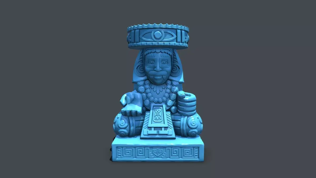 Statue Aztec Huehueteotl God of fire HP 3D print model purchase