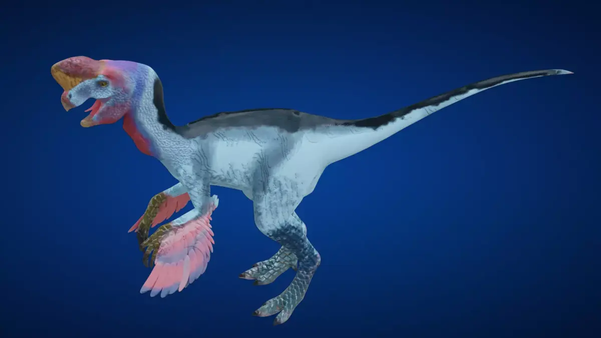 Oviraptor dinosaur Low-poly 3D model