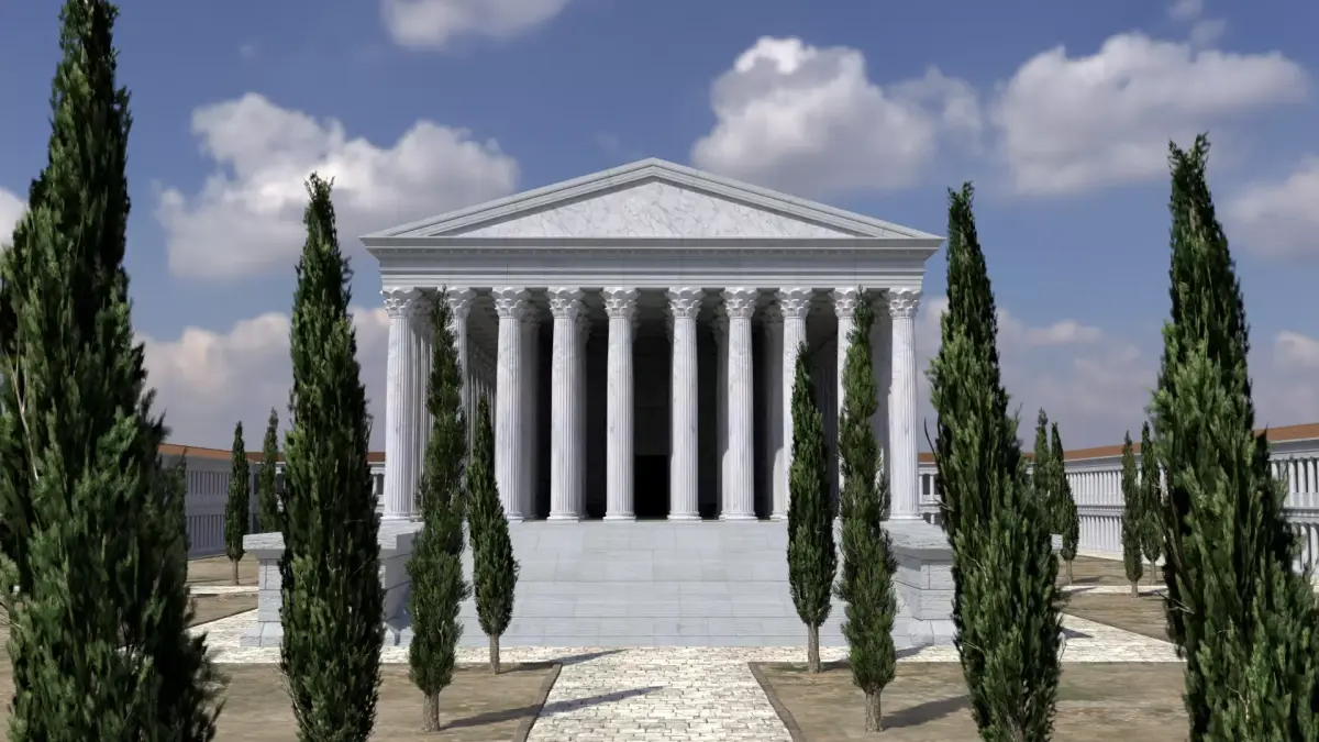 Greek Temple 3D model buy