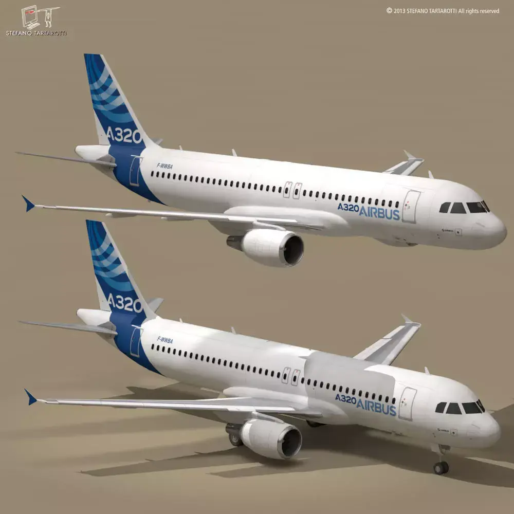 A320-200 airbus 3D model