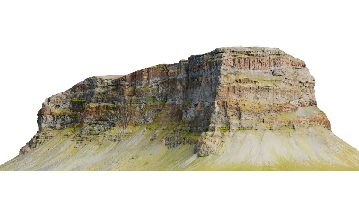 Table Mountain Cliffs - 3D PBR Model 3D model