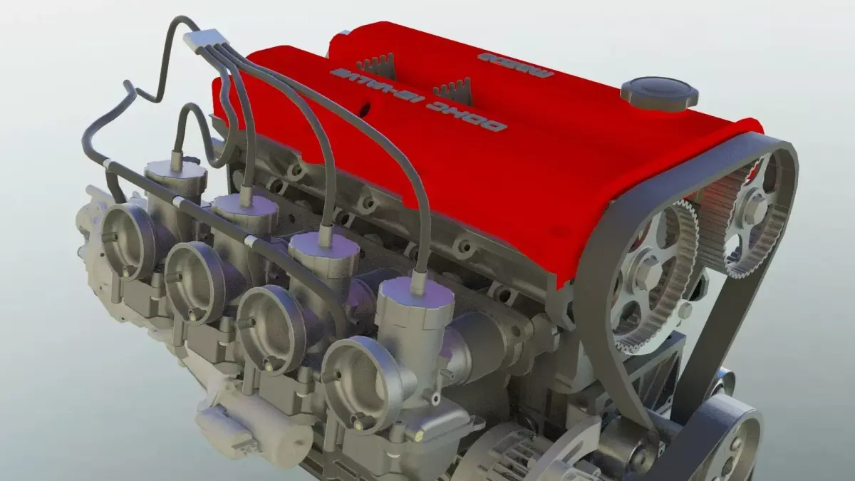 Mazda BPZE Engine  4 cylinder 16v mx5 3D model