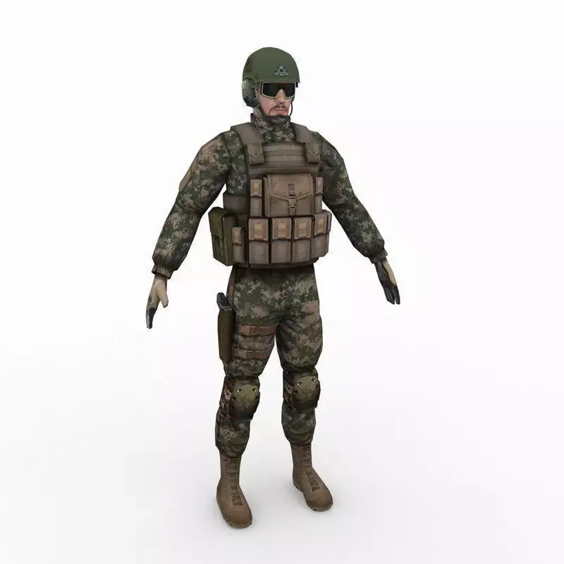 US Army Marine Desert 3D model