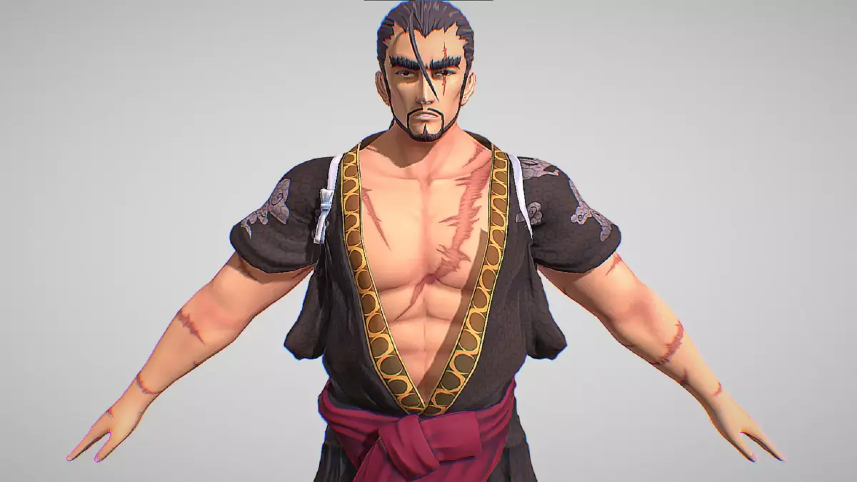 Oboro - The Member Of Baneful Bloodline - Oneechanbara Origins Low-poly 3D model