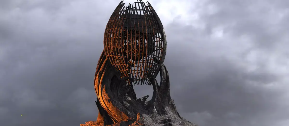Dragon Egg Mountain shell 2 3D model