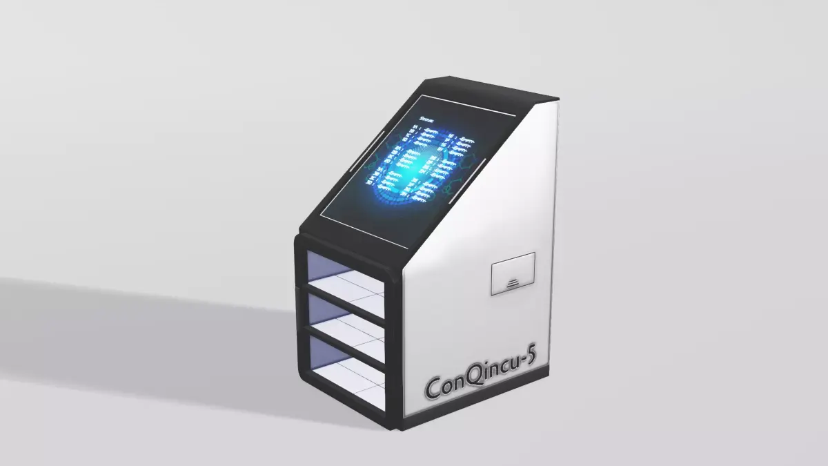 SciFi Laboratory Incubator Low-poly 3D model