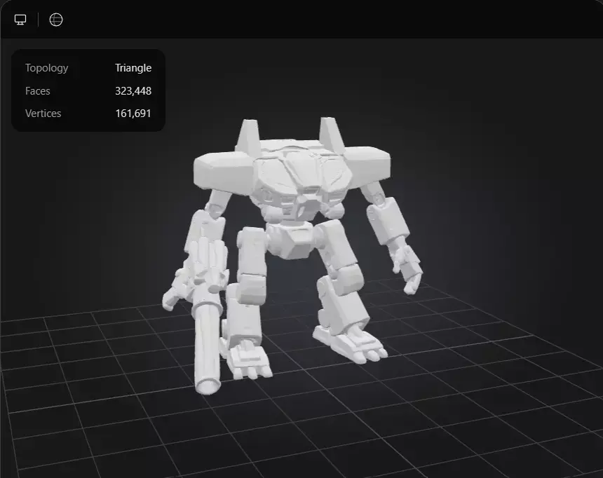 Sci-Fi Mech Robot 3D model