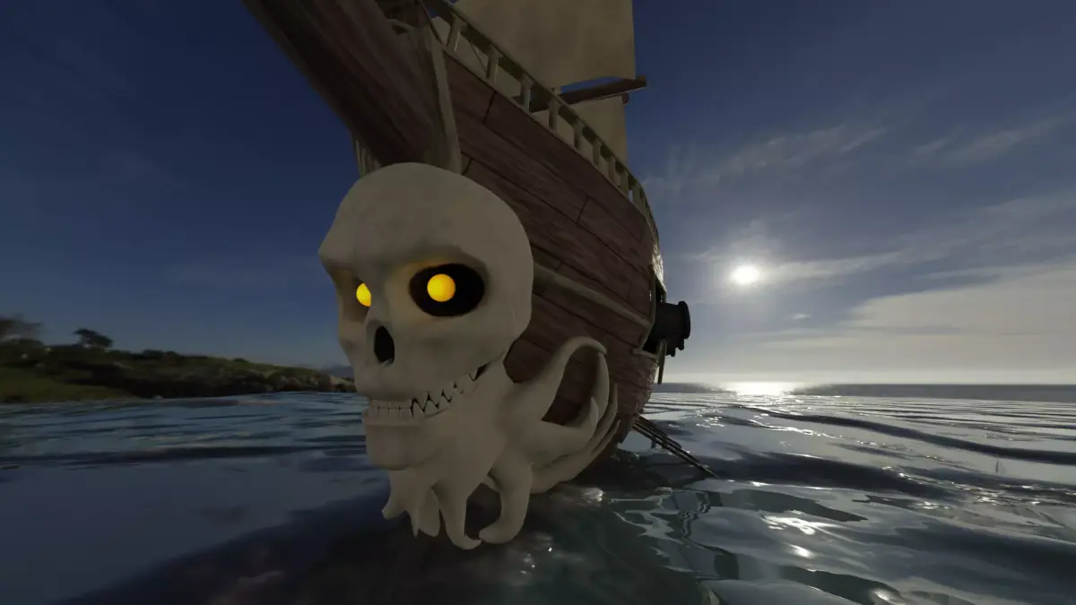 Pirate Ship Low-poly 3D model 3