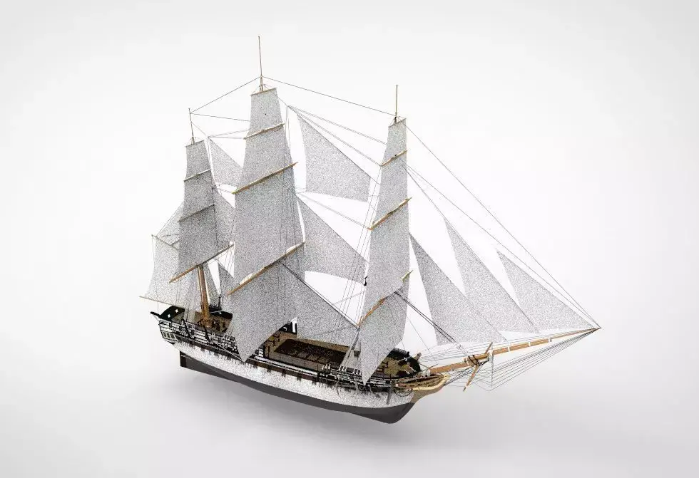 USS Constitution 3D model