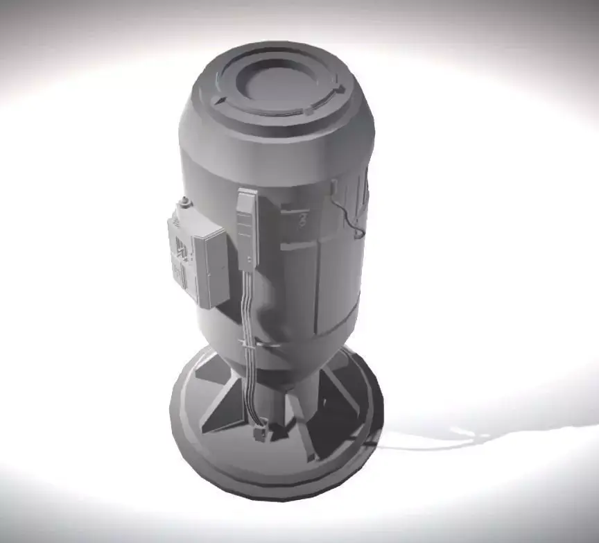 Sci-Fi Power Generator - Tech Element 3D model