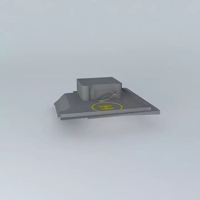heliport landing place Free 3D model