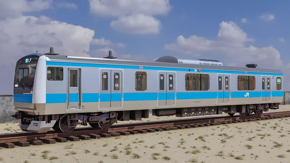 Rigged Train Japan Keihin-Tohoku E233 Series HEAD ONLY 3D model