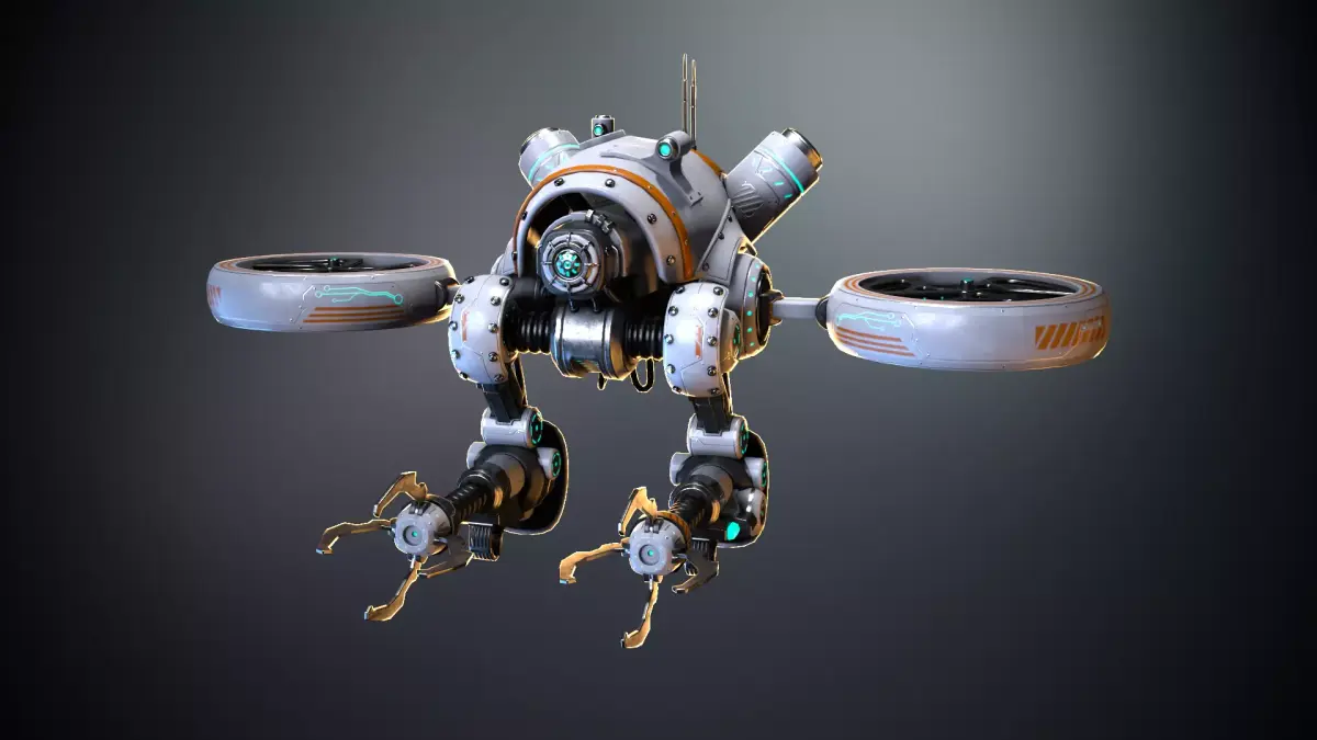 Sci-fi drone 01 Low-poly 3D model purchase