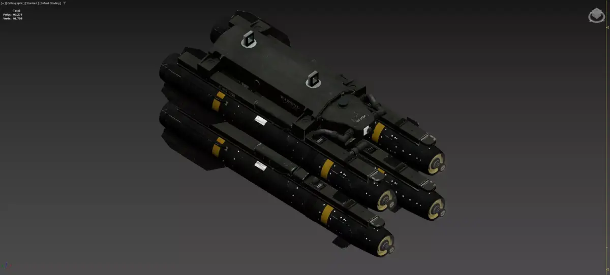 AGM-114 Hellfire 3D model buy