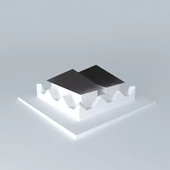 2 side House Free 3D model