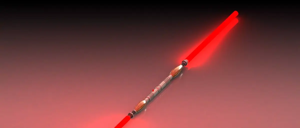 Sith Saber Staff  Double Lightsaber  Re-Imagined Concept Design Free 3D model