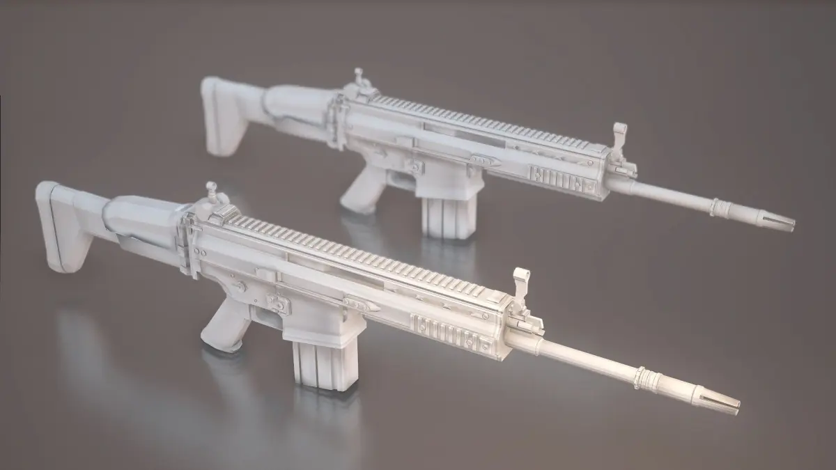 FN Rifle Free low-poly 3D model