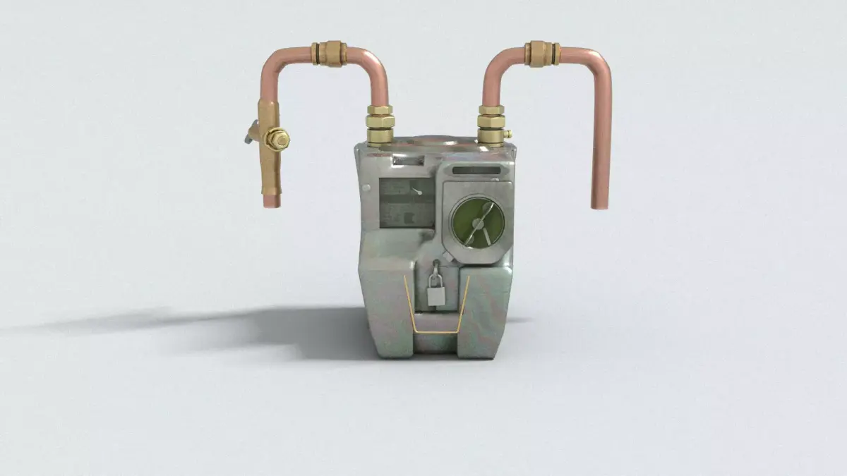 laos Game Gas Meter Low-poly 3D model