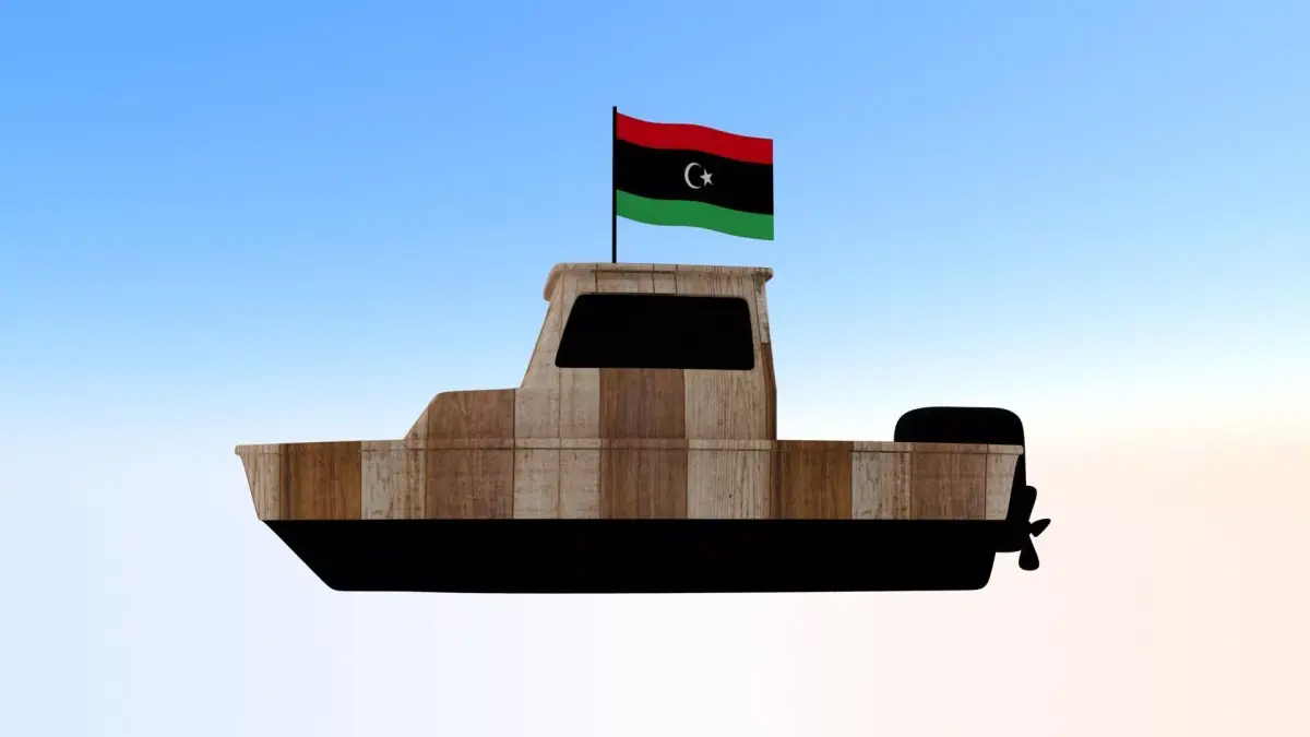 Libya Fishing Boat 3D model
