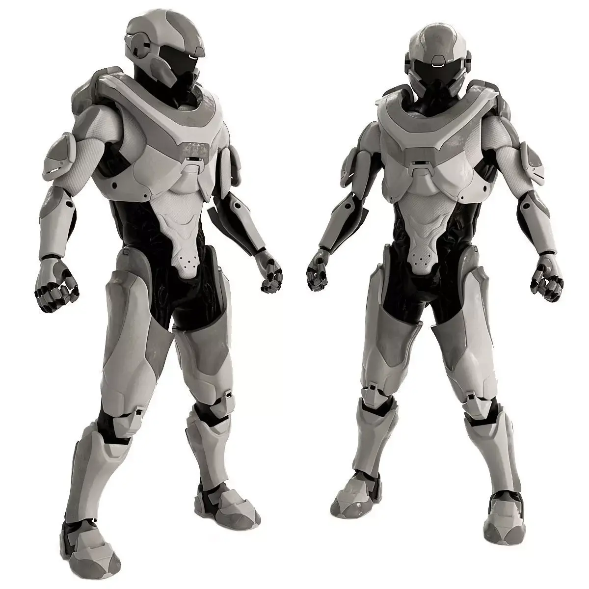 Gray Robot 3D model