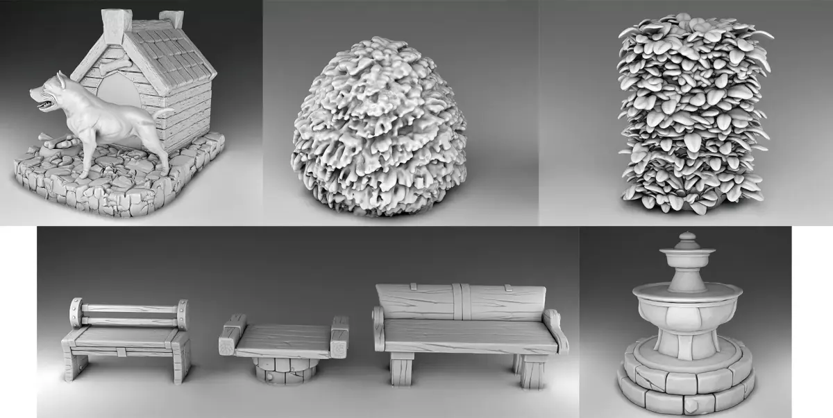 Farm decor Set Part 1 3D print model