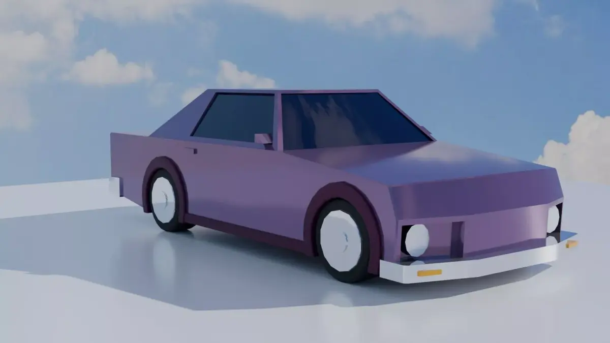 Racing Car 01 Low-poly 3D model