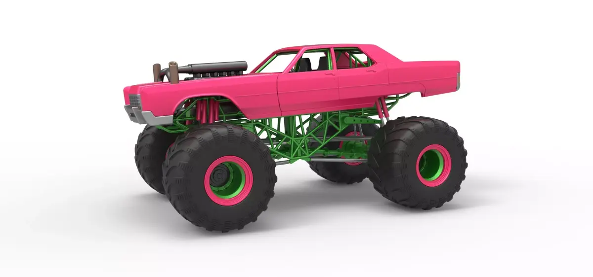 Monster Truck Concept Scale 1 to 25 3D print model