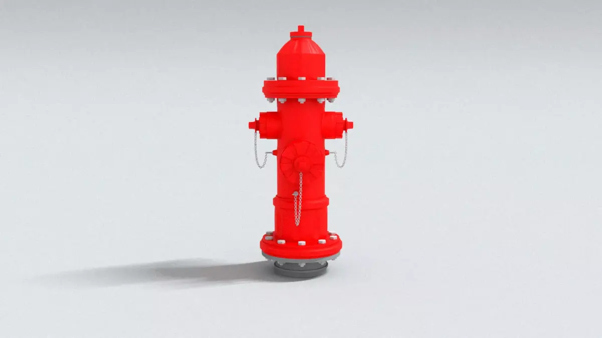 laos Fire Hydrant 02 3D model