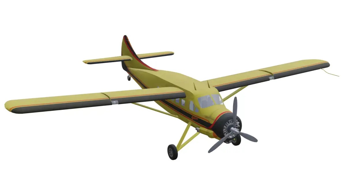 de Havilland Canada DHC-3 Otter Low-poly 3D model