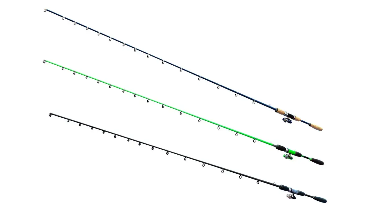 Animated Fishing Rods Low-poly 3D model