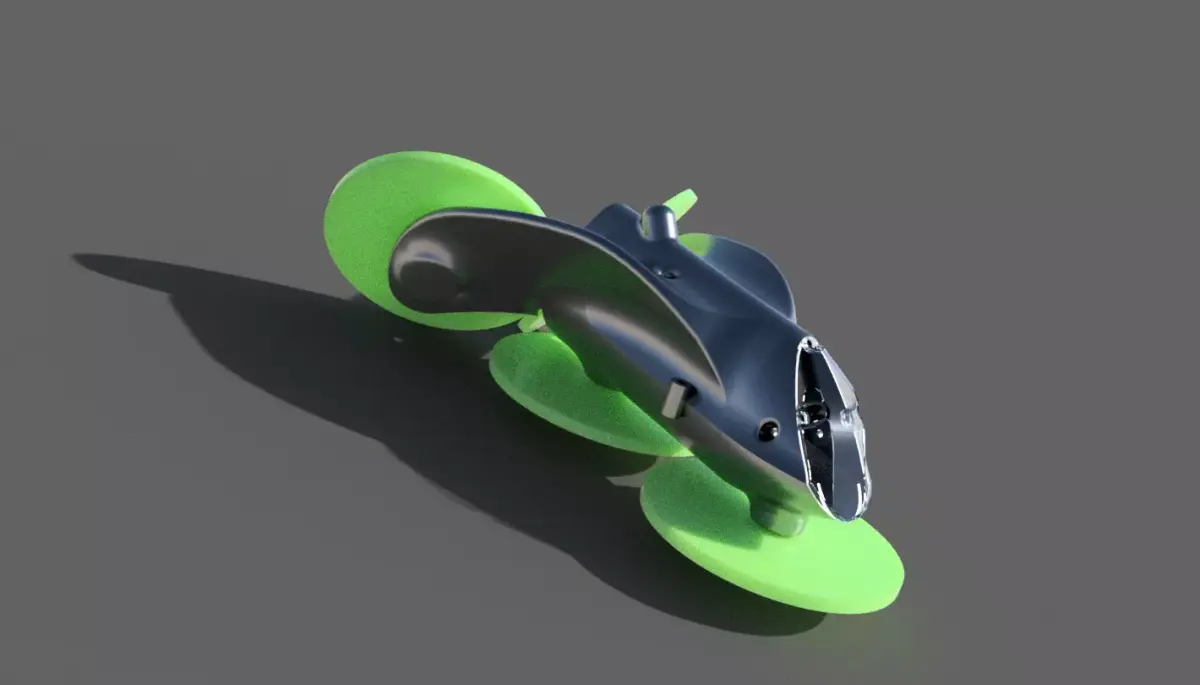 DRONE JET A FORMA DI T 3D print model