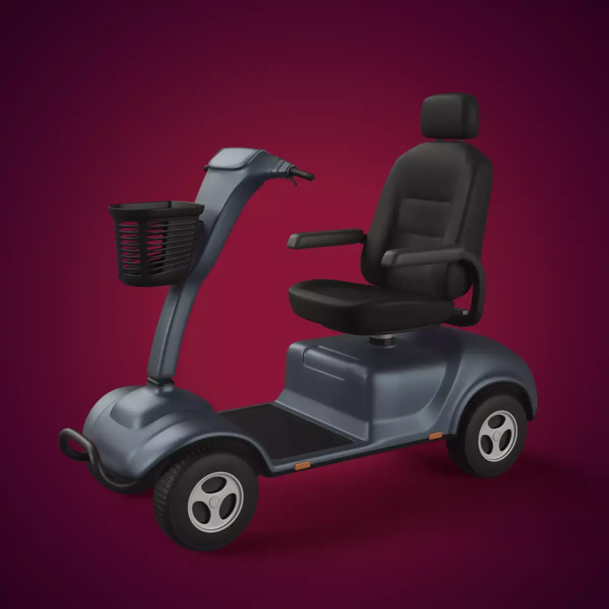 Generic Mobility Scooter -- wheelchair Low-poly 3D model