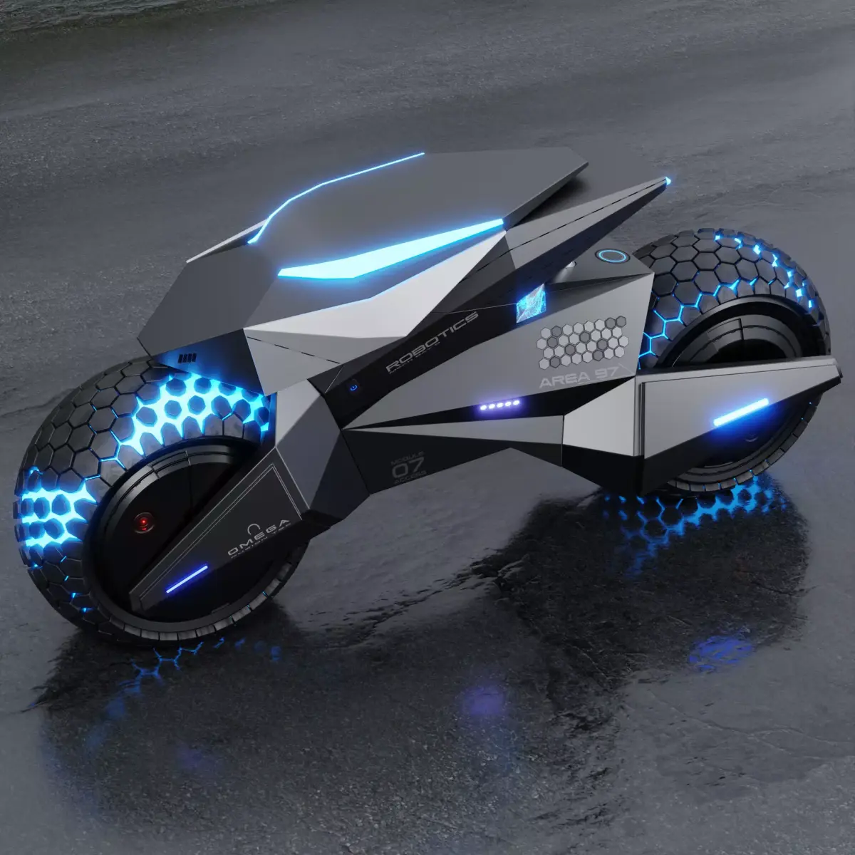 Robot Motorcycle 3D model