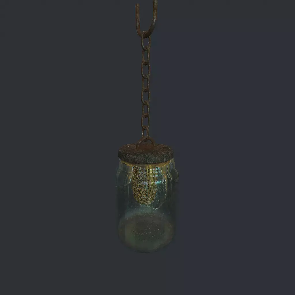 Bees Jar Animated 3 Low-poly 3D model