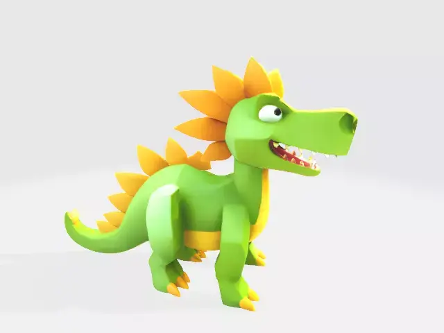 Lowpoly dinasaur Low-poly 3D model