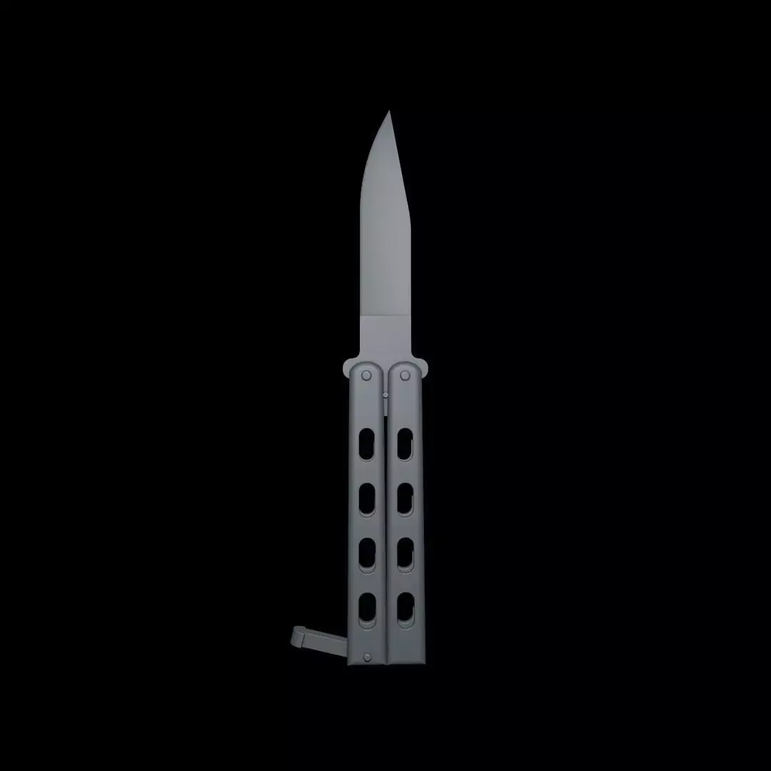 Butterfly Knife Balisong Weapon Free 3D model