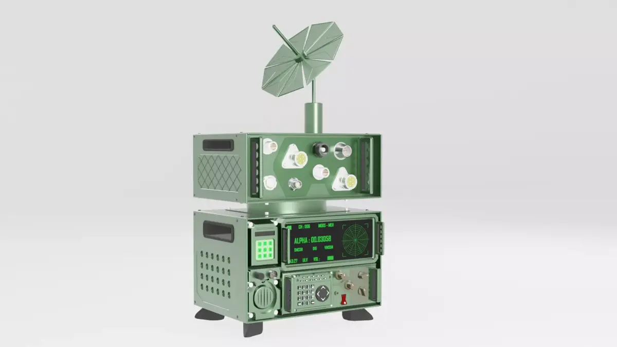 MILITARY RADIO STATION 3D model