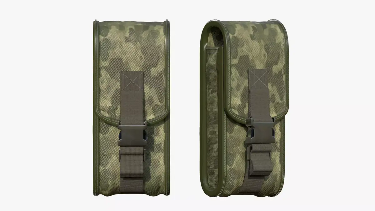 military gear Low-poly 3D model