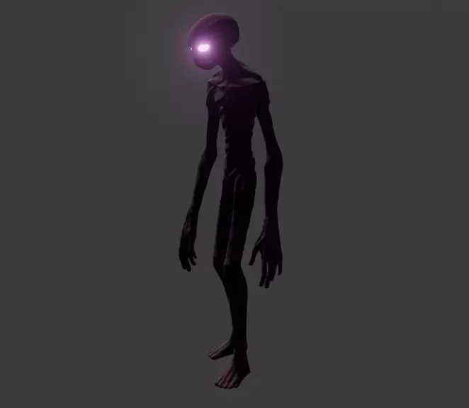 Realistic Enderman 3D model