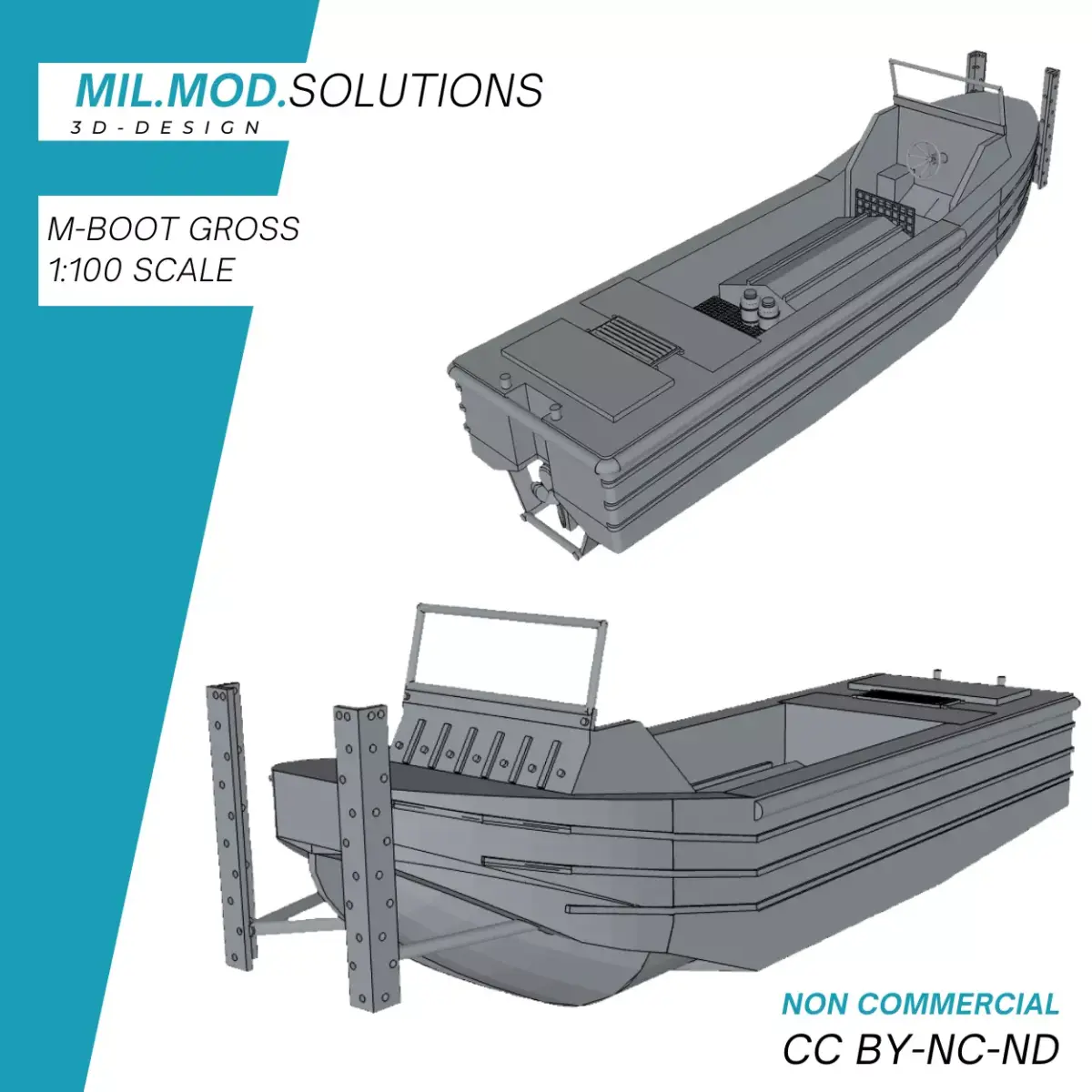 M-Boot Gross Bundeswehr 3D print model