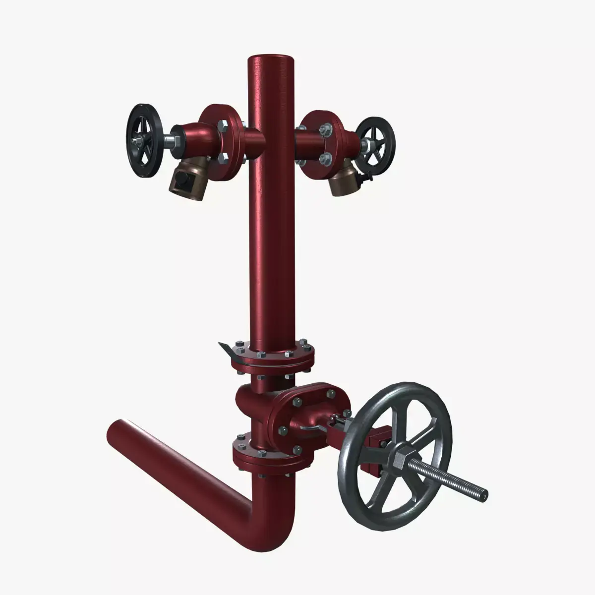 Fire Hydrant Valve Riser 3D model