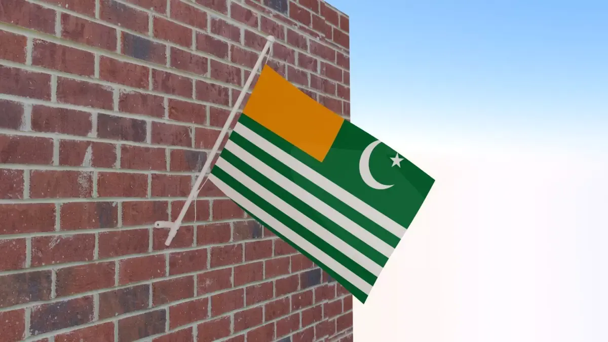 Flag of Azad Kashmir Free 3D model