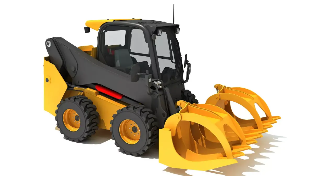 Log Fork Skid Steer Loader 3D model purchase